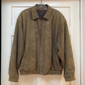 Vintage Robert Comstock Vertical brown leather jacket Size 44